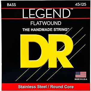 DR Strings Flatwound Legend 5-String Bass Medium