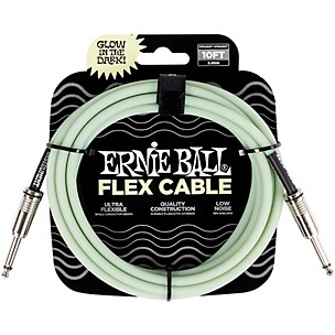 Ernie Ball Flex Glow Instrument Cable Straight/Straight