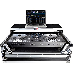 ProX Truss Flight Case for RANE ONE MKII DJ Controller with Sliding Laptop Shelf, 1U Rack and Wheels