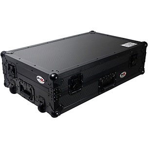 ProX Truss Flight Case for RANE ONE MKII Dj Controller W-Sliding Laptop Shelf & Wheels| Black on Black