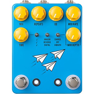 JHS Pedals Flight Delay Reverse Analog Digital Chorus Vibrato Effects Pedal