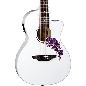 Luna Flora Orchid Select Spruce Parlor Acoustic-Electric Guitar