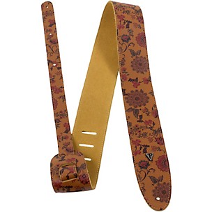 Perri's Floral Pattern Direct to Garment Guitar Strap