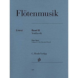 G. Henle Verlag Flute Music (Volume 2 - Pre-Classical Period for Flute & Piano) Henle Music Folios Series Softcover