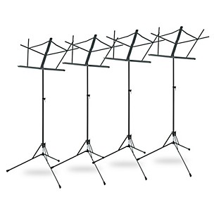 Musician's Gear Folding Music Stand, 4-Pack