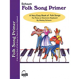 Schaum Folk Song Primer Educational Piano Book (Level Early Elem)