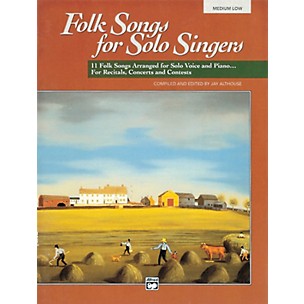 Alfred Folk Songs for Solo Singers Vol. 1 Book & CD (Medium Low)