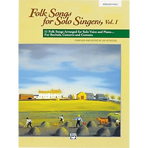 Alfred Folk Songs for Solo Singers Vol. 1 Book (Medium High)