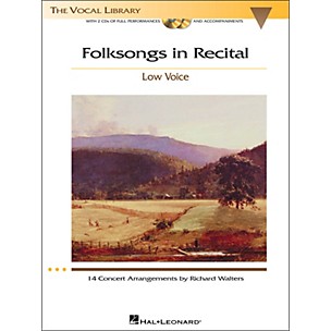 Hal Leonard Folksongs In Recital for Low Voice Book/2CD's