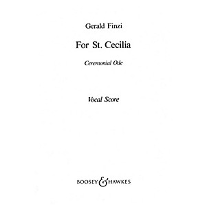 Boosey and Hawkes For St. Cecilia (Vocal Score) SATB composed by Gerald Finzi
