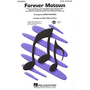 Hal Leonard Forever Motown (Medley) 2-Part Arranged by Roger Emerson