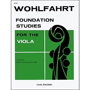 Carl Fischer Foundation Studies For The Viola - Book 1