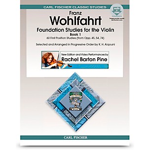 Carl Fischer Foundation Studies for Violin Book 1 (Book & Online Audio/Video)