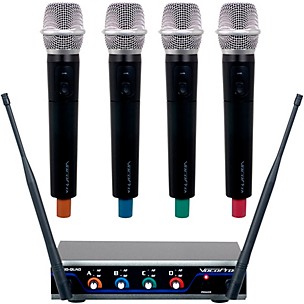 Vocopro Four Channel UHF Wireless Handheld Microphone System