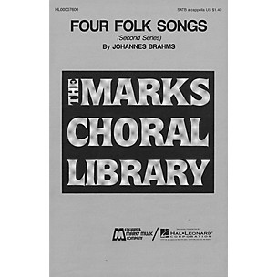 Edward B. Marks Music Company Four Folk Songs (Collection) SATB a cappella composed by Johannes Brahms