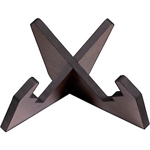 Gator Frameworks GFW-ELITEGTRXSTD-BRN Elite Series Guitar X Style Stand in Dark Walnut Brown Finish