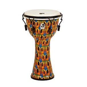 Toca Freestyle Djembe - Kente Cloth Mechanically Tuned