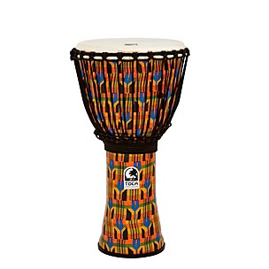 Toca Freestyle Kente Cloth Rope Tuned Djembe