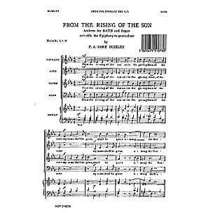Novello From the Rising of the Sun SATB