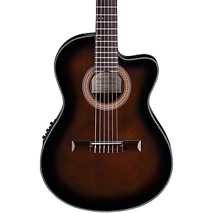 Ibanez FRH10N Nylon-String Acoustic-Electric Guitar - Brown