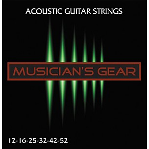Musician's Gear GCQAR1 Acoustic 12 80/20 Bronze Acoustic Guitar Strings update 042419