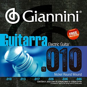 Giannini GEEGST Nickel Round Wound Electric Guitar Strings