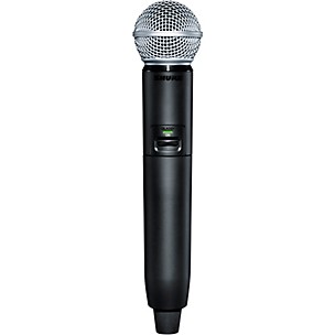 Shure GLXD2+/SM58 Vocal Microphone With Dual Band Handheld Transmitter
