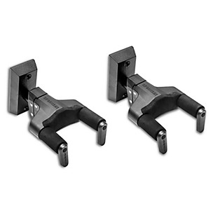 Hercules GSP38WBK PLUS Universal AutoGrip Wall Mount Guitar Hanger - Black, 2-Pack