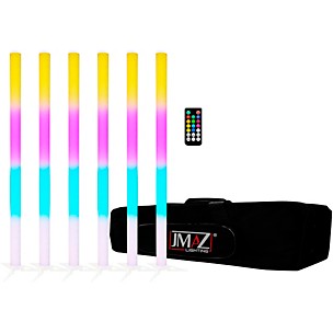 JMAZ LIGHTING Galaxy Tube 6pk Package with 6 Battery Powered LED Effect Tube