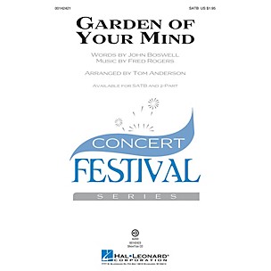 Hal Leonard Garden of Your Mind SATB by Fred Rogers arranged by Tom Anderson