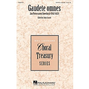 Hal Leonard Gaudete omnes SSATB A Cappella composed by Jan Pieterszoon Sweelinck