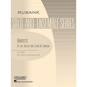 Rubank Publications Gavotte (Oboe Solo with Piano - Grade 1.5 (opt. 2.5)) Rubank Solo/Ensemble Sheet Series