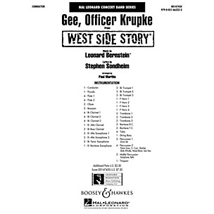 Hal Leonard Gee, Officer Krupke (from West Side Story) Concert Band Level 4 Arranged by Paul Murtha
