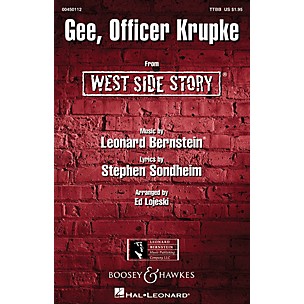 Hal Leonard Gee, Officer Krupke (from West Side Story) ShowTrax CD Arranged by Ed Lojeski