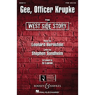 Hal Leonard Gee, Officer Krupke (from West Side Story) TTBB Arranged by Ed Lojeski