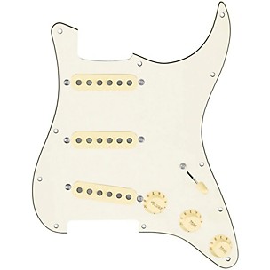 920d Custom Generation Loaded Pickguard For Strat With Aged White Pickups and Knobs and S5W Wiring Harness