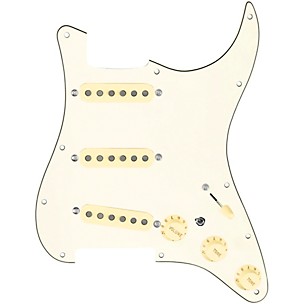 920d Custom Generation Loaded Pickguard For Strat With Aged White Pickups and Knobs and S7W-MT Wiring Harness