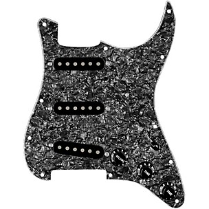 920d Custom Generation Loaded Pickguard For Strat With Black Pickups and Knobs and S7W-MT Wiring Harness