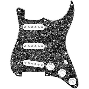 920d Custom Generation Loaded Pickguard For Strat With White Pickups and Knobs and S5W Wiring Harness