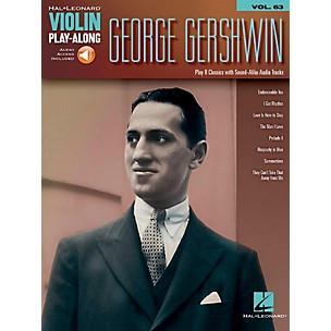 Hal Leonard George Gershwin - Violin Play-Along Volume 63 (Book/Audio Online)