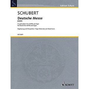 Schott German Mass, D 872 (for SATB and Organ) SATB, Organ