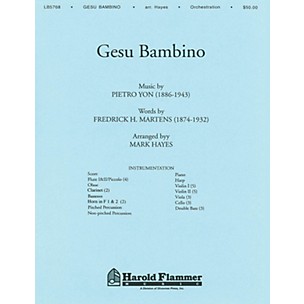 Shawnee Press Gesu Bambino Score & Parts arranged by Mark Hayes