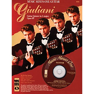 Nektar Giuliani - Guitar Quintet in A Major, Op. 65 Music Minus One Series Softcover with CD by Mauro Giuliani