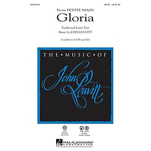 Hal Leonard Gloria (from Petite Mass) SATB composed by John Leavitt