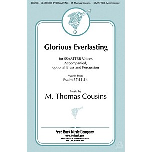 Fred Bock Music Glorious Everlasting BRASS/PERCUSSION PARTS Composed by M. Thomas Cousins