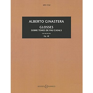 Boosey and Hawkes Glosses, Op. 48 (Study Score) Boosey & Hawkes Scores/Books Series Composed by Alberto E. Ginastera