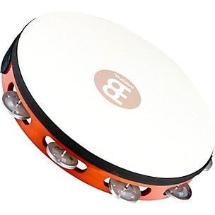 MEINL Goat-Skin Wood Tambourine One Row Aluminum Jingles