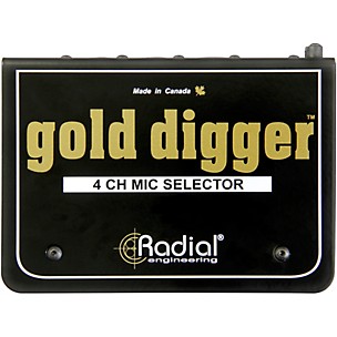 Radial Engineering Gold Digger 4-Channel Mic Selector