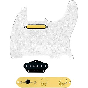 920d Custom Gold Foil Loaded Pickguard for Tele With T3W-G Control Plate