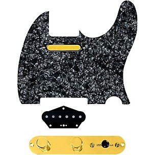 920D Custom Gold Foil Loaded Pickguard for Tele With T3W-REV-G Control Plate